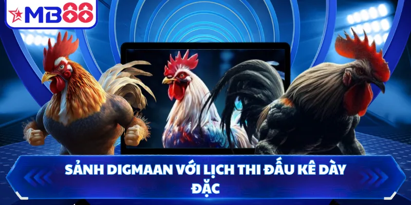 Sảnh Digmaan với lịch thi đấu kê dày đặc